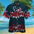 Houston Texans Short Sleeve Button Up Tropical Hawaiian Shirt VER024