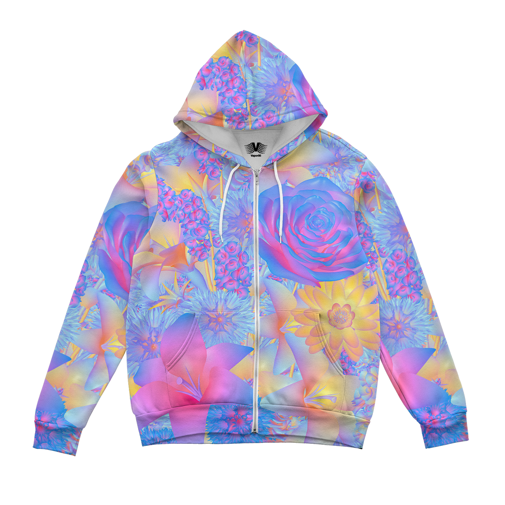 Hyper Blossom Zip Up Hoodie