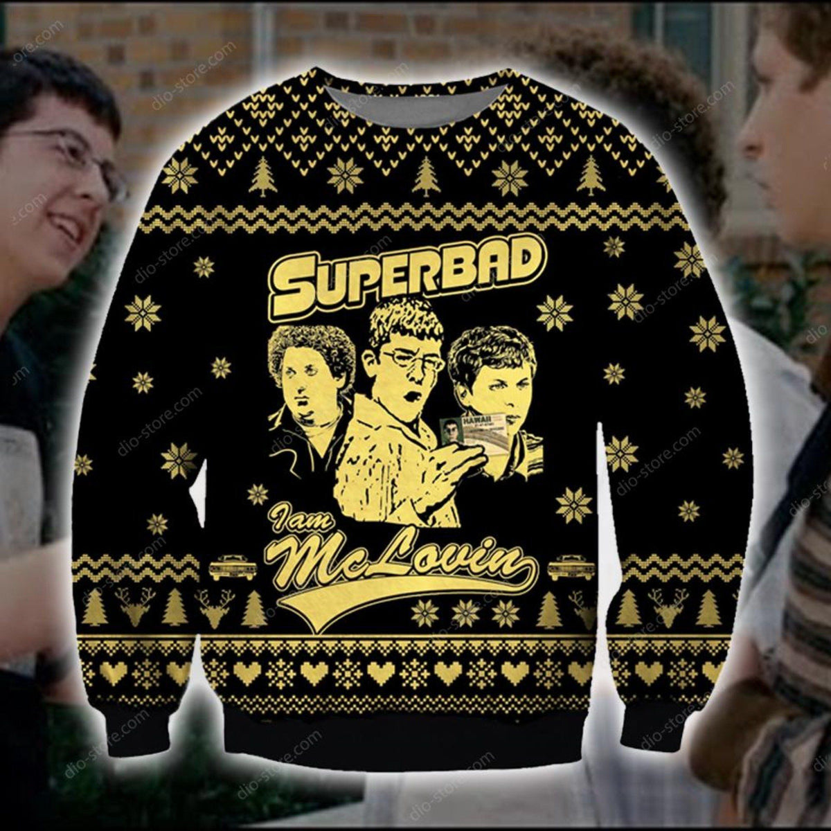 I Am Mclovin Superbad Knitting Pattern 3D Print Ugly Christmas Sweater