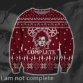 I Am Not Complete Knitting Pattern 3D Print Ugly Christmas Sweater