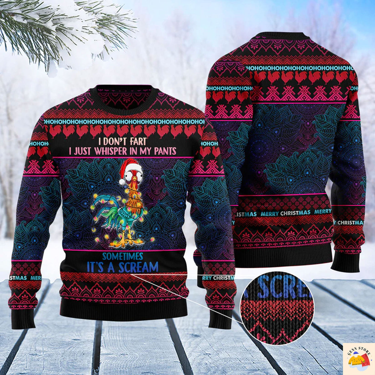 I Don’t Fart, I Just Whisper In My Pants Ugly Christmas Sweater