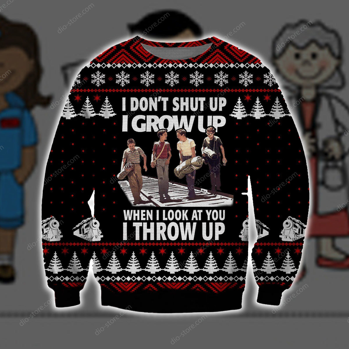 I Grow Up Knitting Pattern 3D Print Ugly Christmas Sweater