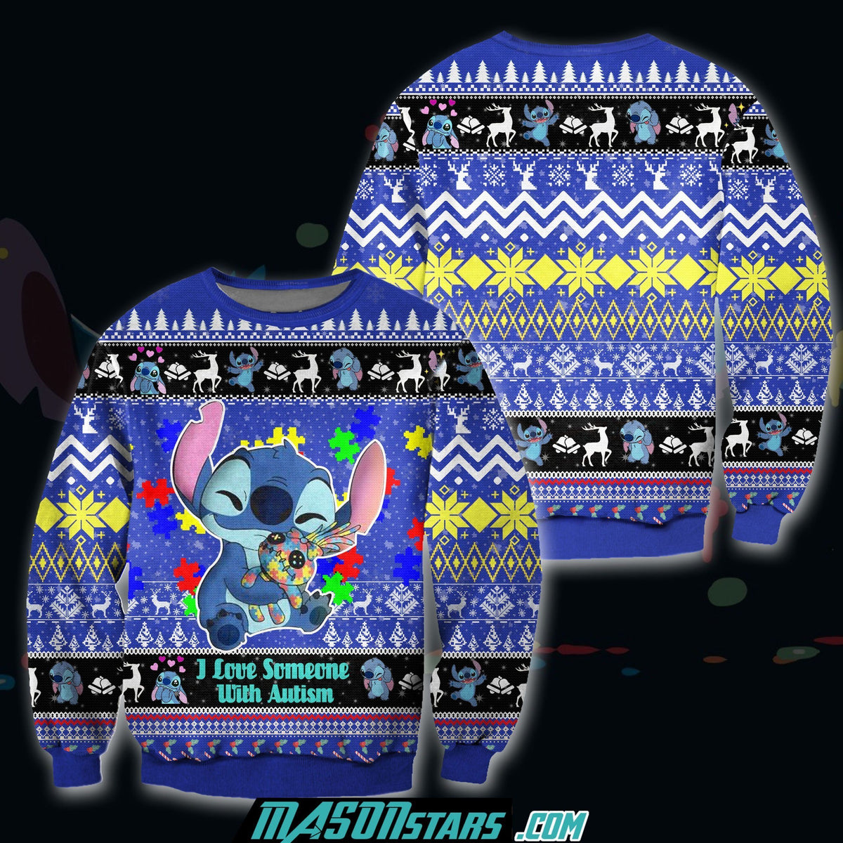 I Love Someone With Autism 3D Print Ugly Christmas Sweater