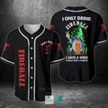 I Only Drink Fireball Whisky 3 Days A Week Yesterday Today Tomorrow Baseball Jersey