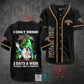 I Only Drink Jim Beam 3 Days A Week Yesterday Today Tomorrow Baseball Jersey