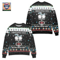 I Turned Myself Into A Christmas Sweater Morty Ugly Christmas Sweater Black
