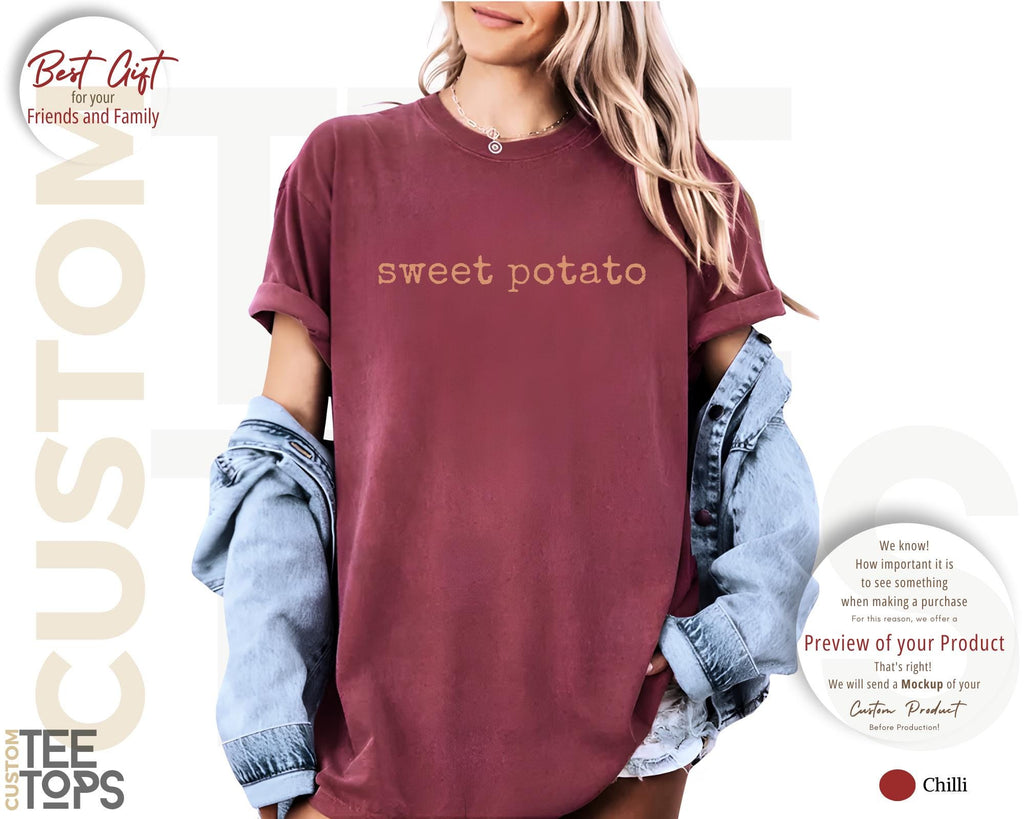 Comfort Colors Thanksgiving Couples Potato Kind Rude Potato Matching Thanksgiving Fall Couple Tees (5)
