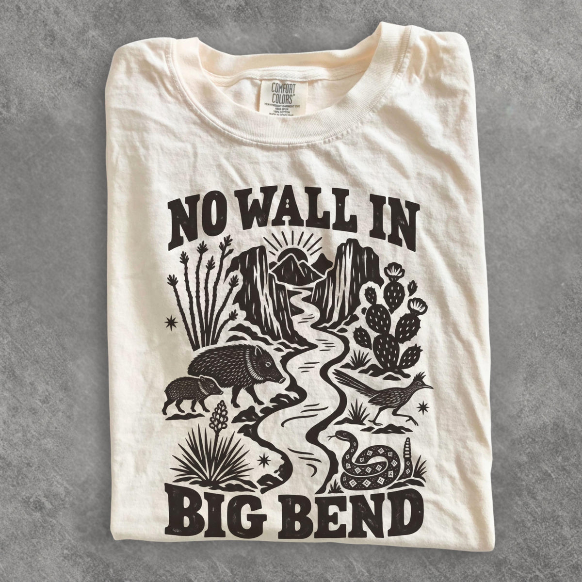 Wall Big Bend Protect Public Lands Texas National Park Tee (1)