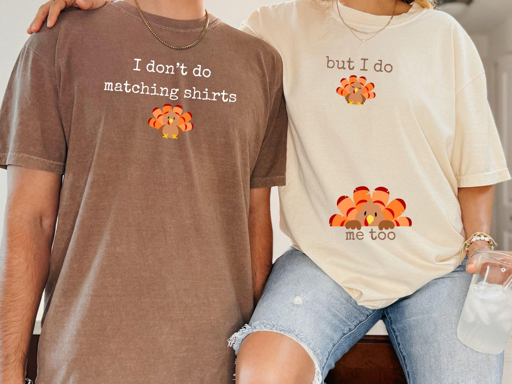 Thanksgiving Pregnancy Announcement Matching Couples Thanksgiving Pregnancy Baby Reveal Family (1)