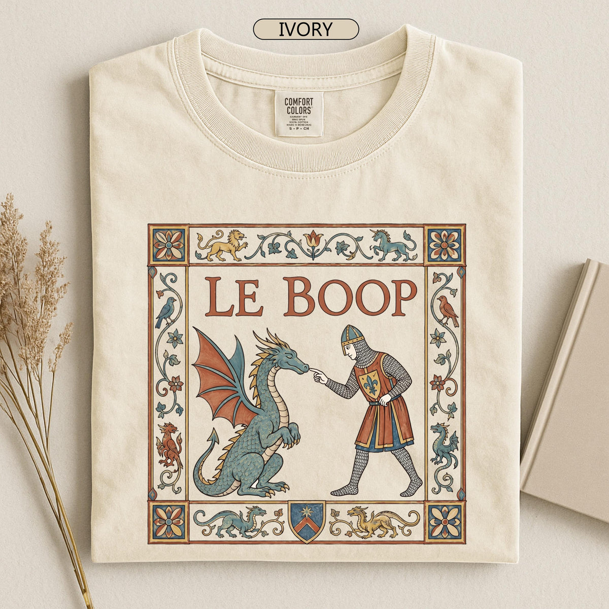 Le Boop Dragon Medieval Knight Tee Fantasy Meme Gamer Unisex T-shirt, Sweatshirt, Hoodie (2)