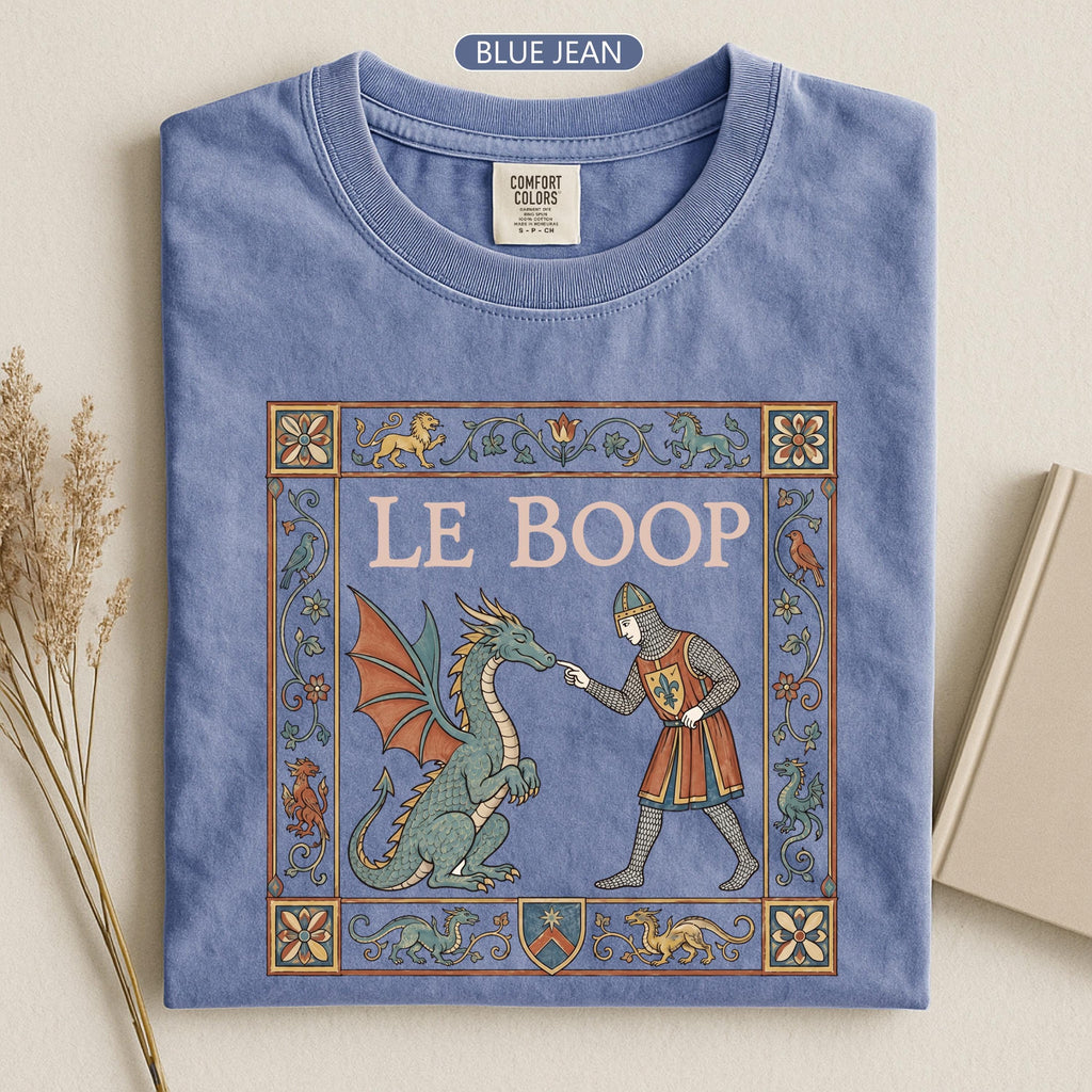 Le Boop Dragon Medieval Knight Tee Fantasy Meme Gamer Unisex T-shirt, Sweatshirt, Hoodie (3)