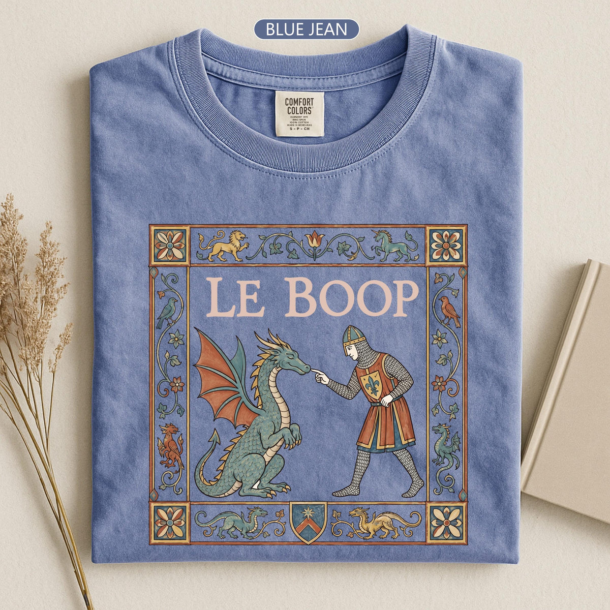 Le Boop Dragon Medieval Knight Tee Fantasy Meme Gamer Unisex T-shirt, Sweatshirt, Hoodie (3)