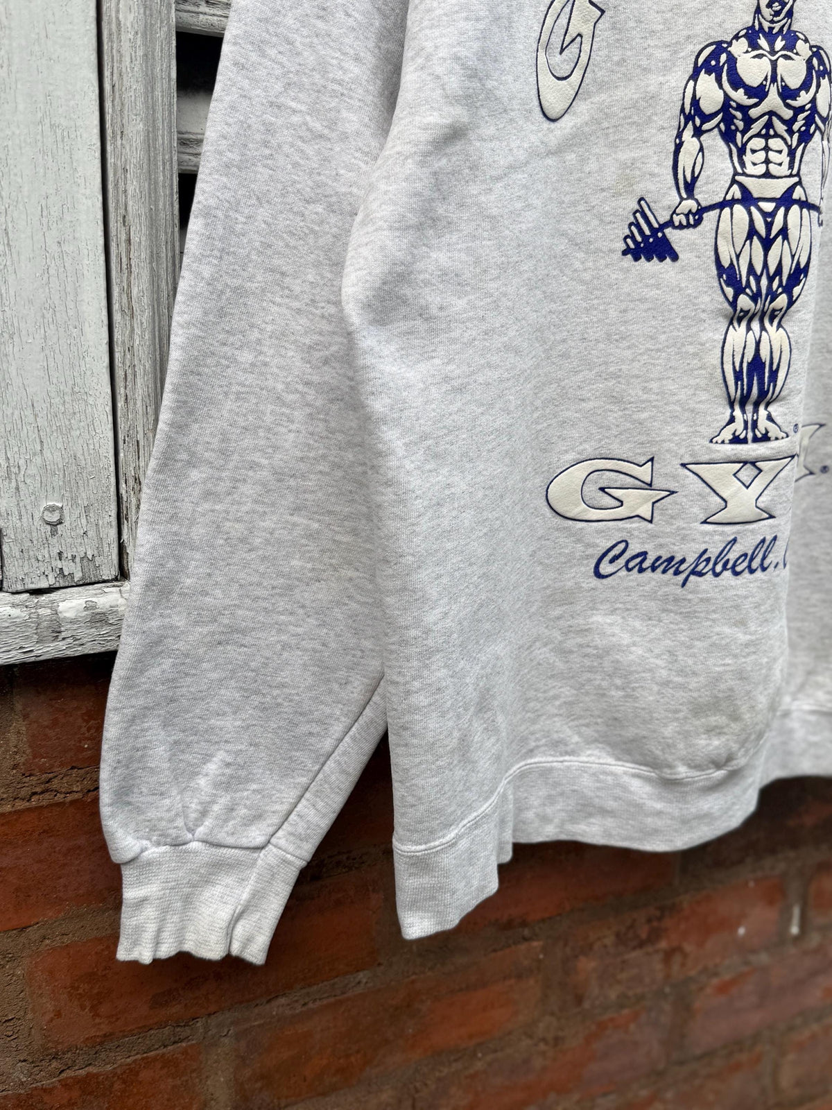 Vintage 90 39 Gold 39 Gym Campbell Ca Body Building Ash Grey (3)