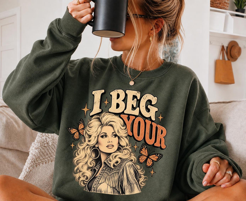 Beg Parton Dolly Tribute Vintage Country Music Retro Nashville Cowgirl Tee (5)