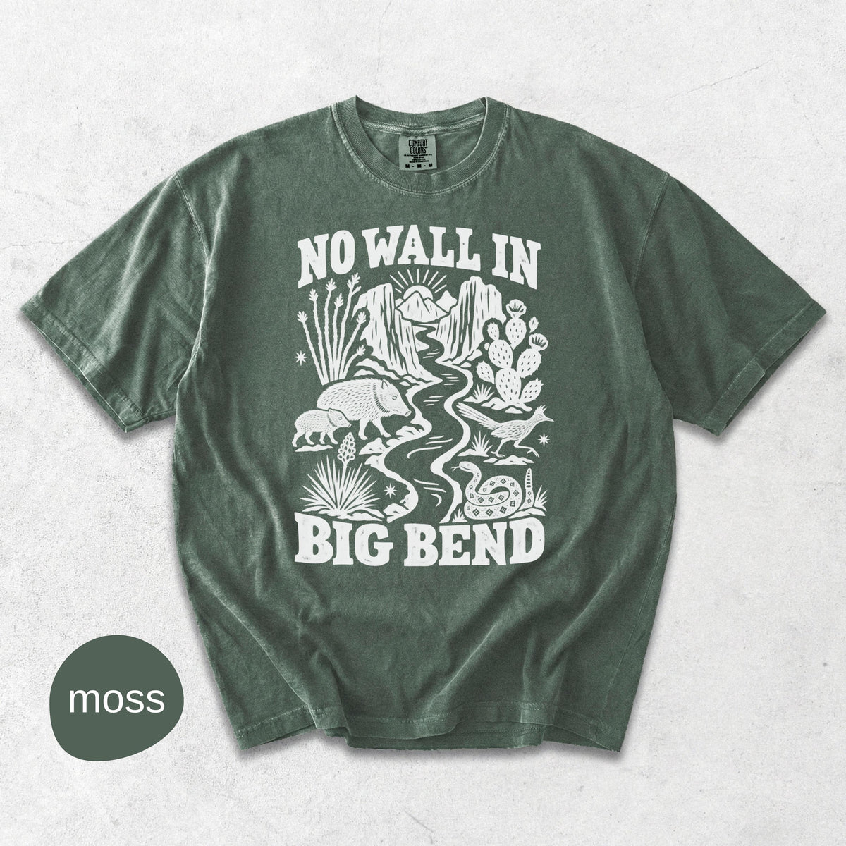 Wall Big Bend Protect Public Lands Texas National Park Tee (4)