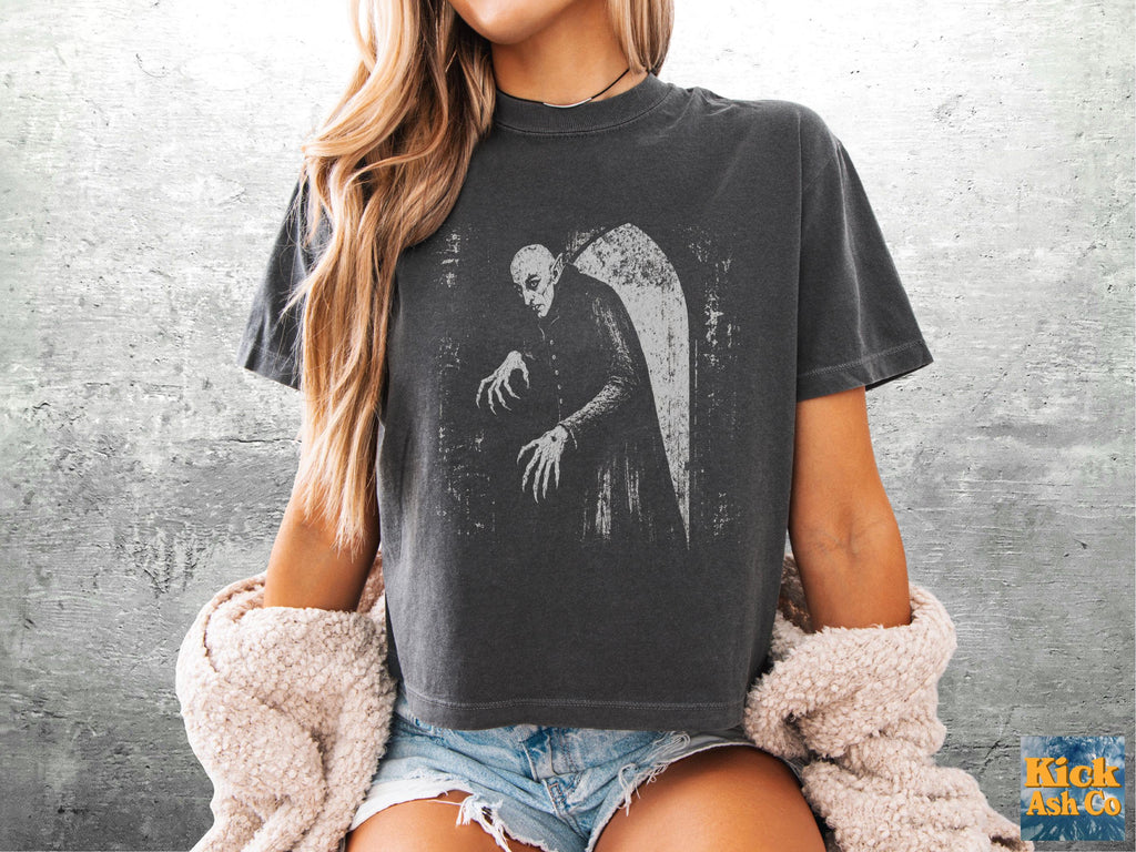Vampire Goth Crop Comfort Colors Boxy Tee 3023cl Unisex T-shirt, Sweatshirt, Hoodie (3)