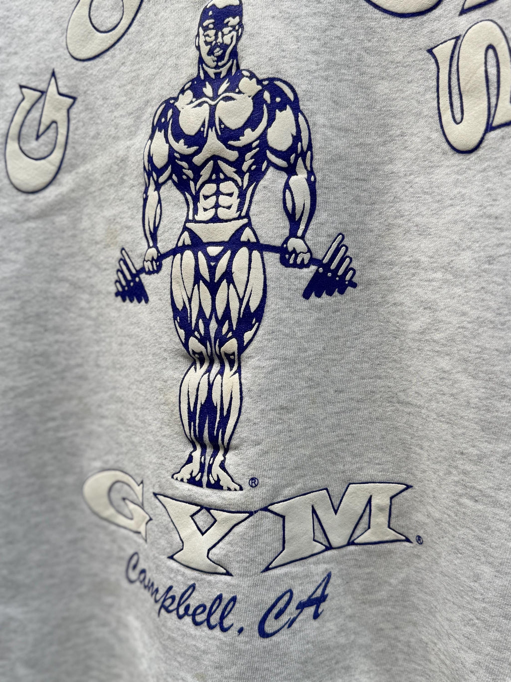 Vintage 90 39 Gold 39 Gym Campbell Ca Body Building Ash Grey (5)
