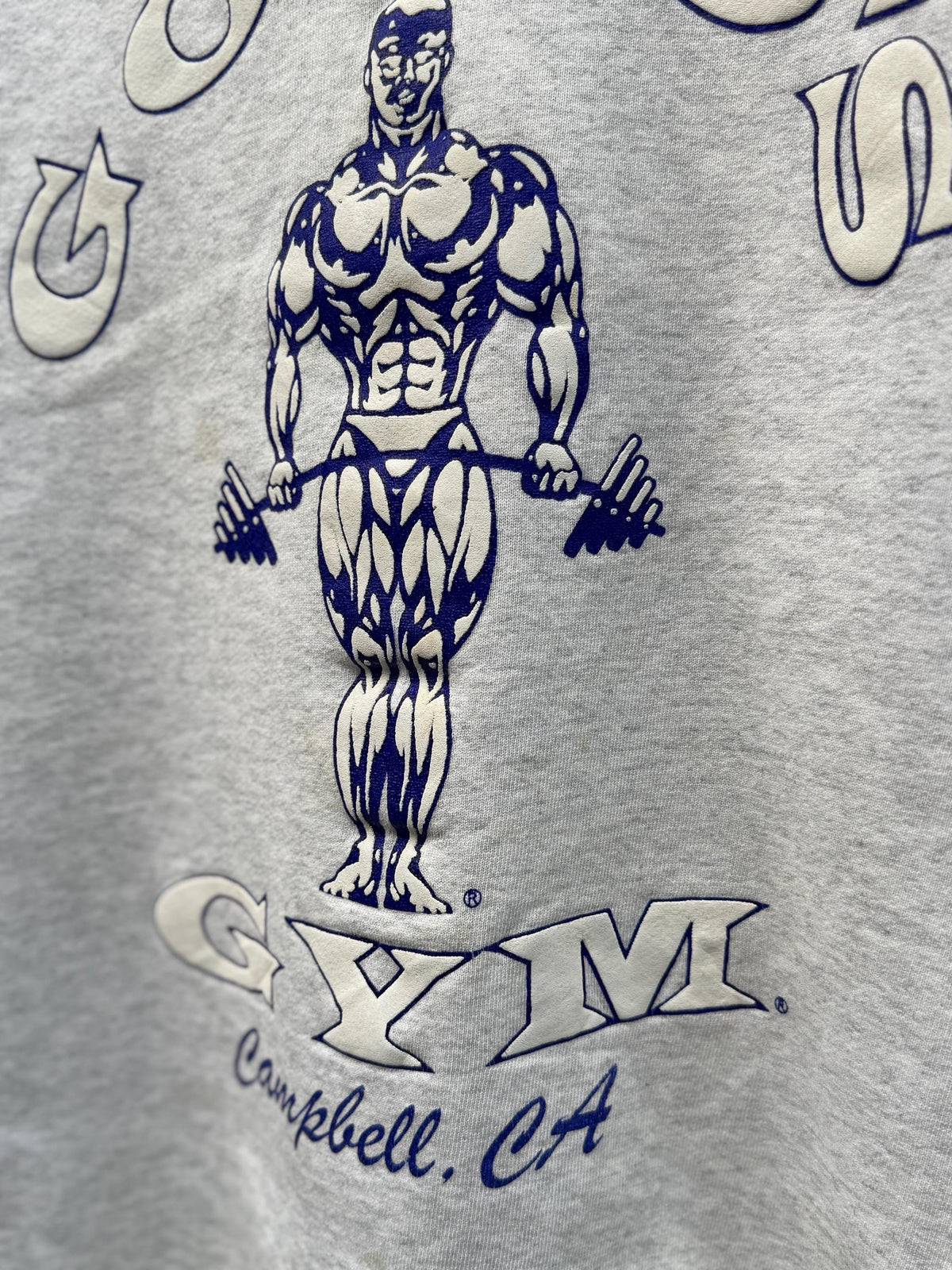 Vintage 90 39 Gold 39 Gym Campbell Ca Body Building Ash Grey (5)