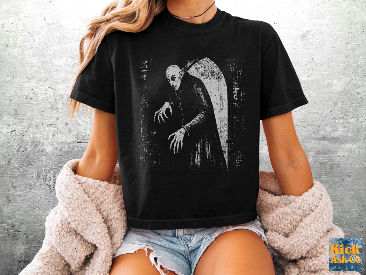Vampire Goth Crop Comfort Colors Boxy Tee 3023cl Unisex T-shirt, Sweatshirt, Hoodie (2)