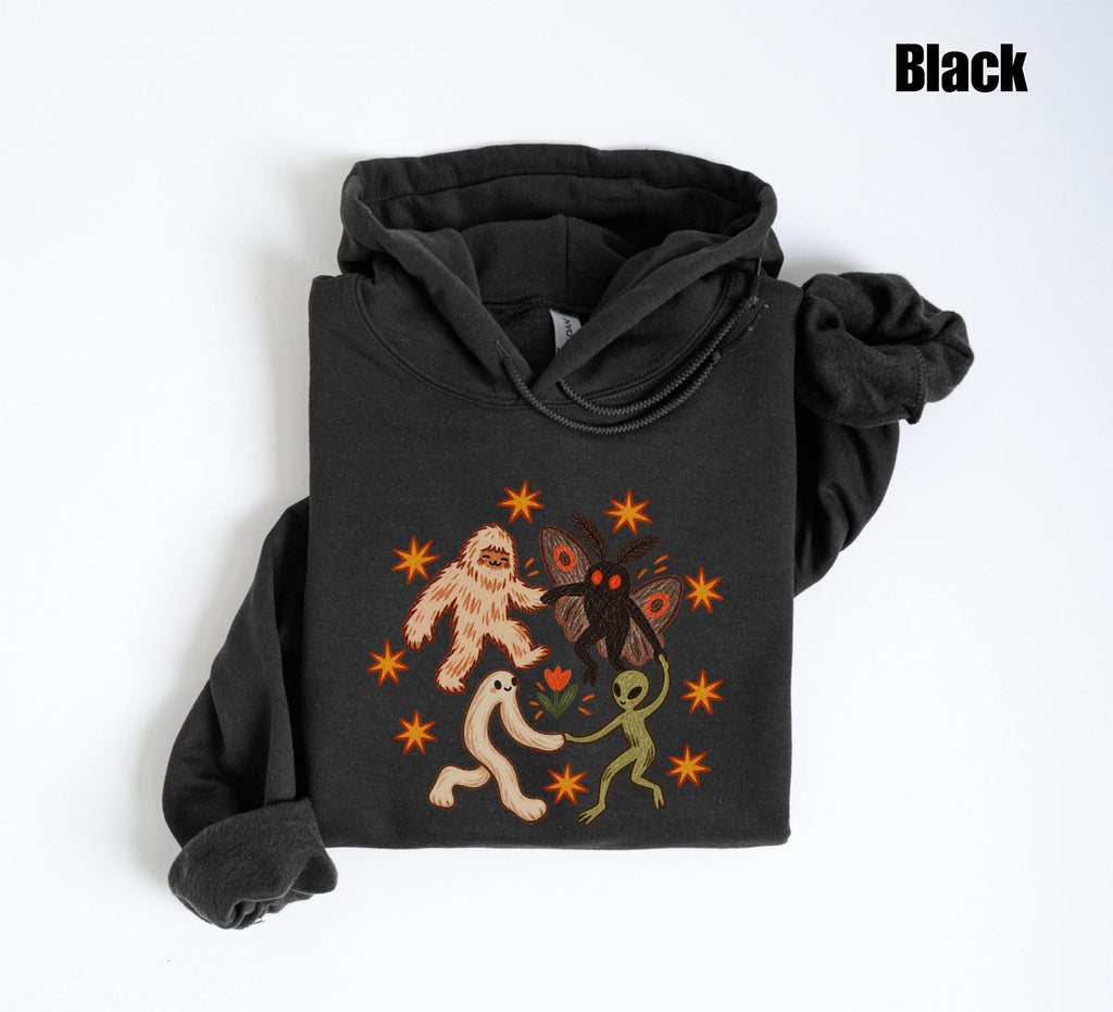 Dancing Cryptids Bigfoot Mothman Alien Fresno Nightcrawler Comfort Colors (4)