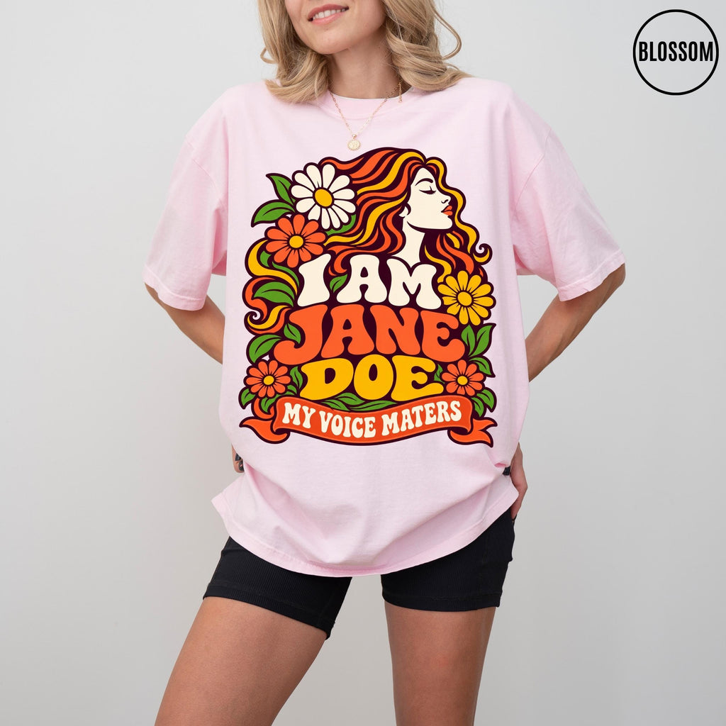 Am Jane Doe Comfort Colors Sa Survivor Tee Feminist Solidarity Protes Rights Tee Feminist (3)