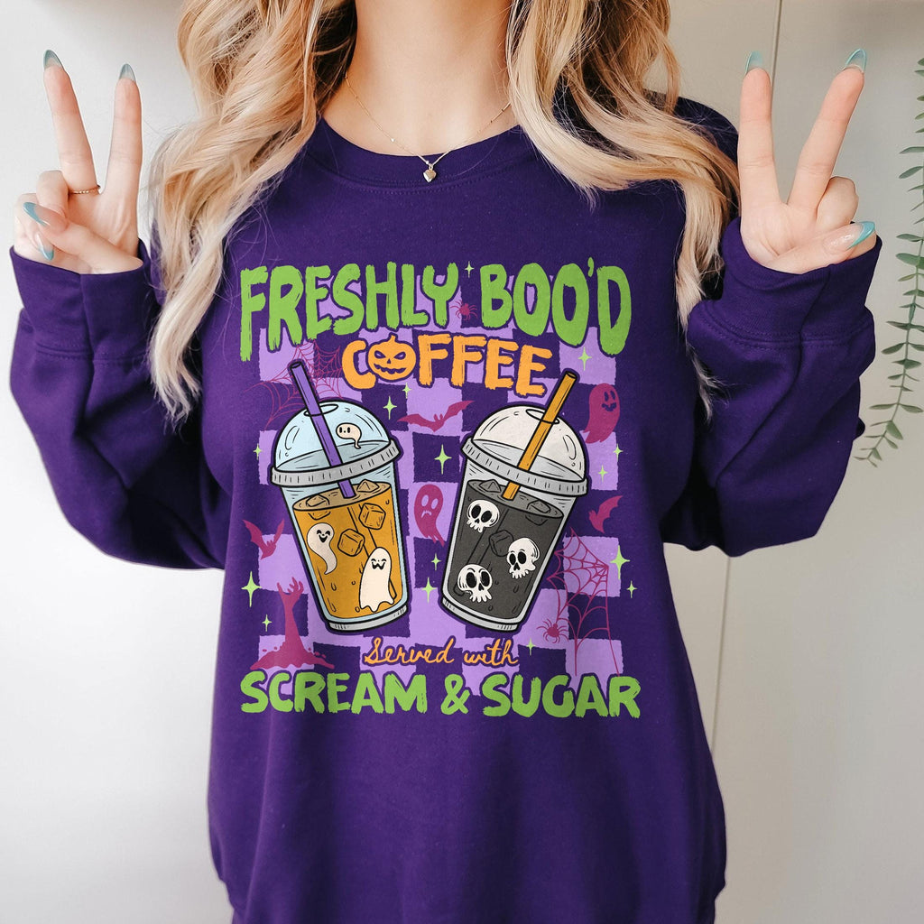 Halloween Freshly Boo 39 Coffee Vintage Ghost Coffee Coffee Lover Spooky Season (4)