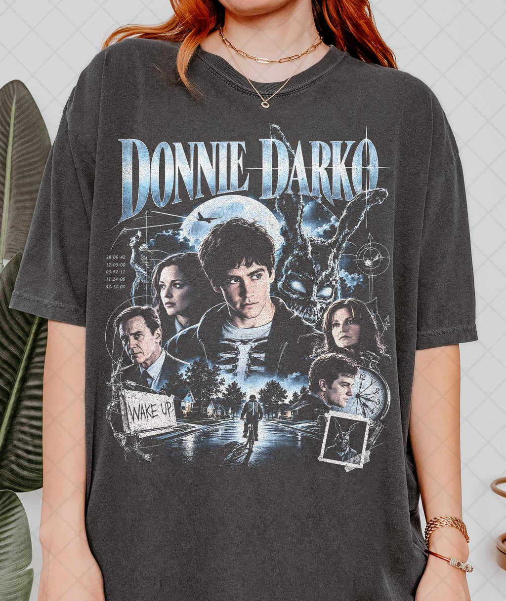 Comfort Colors Donnie Darko Movie Poster Retro Film Art Tee Psychological Thriller (1)