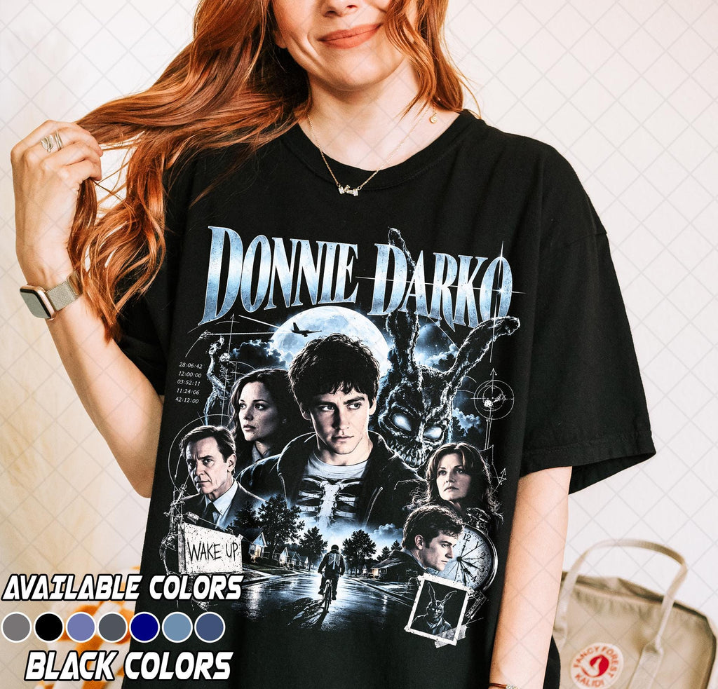 Comfort Colors Donnie Darko Movie Poster Retro Film Art Tee Psychological Thriller (2)