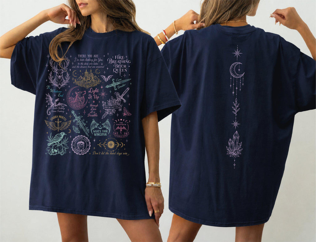 Comfort Colors Acotar Velaris Sarah Maas Bookish Tee Night Court Fantasy Velaris Book Lover S1686 (3)