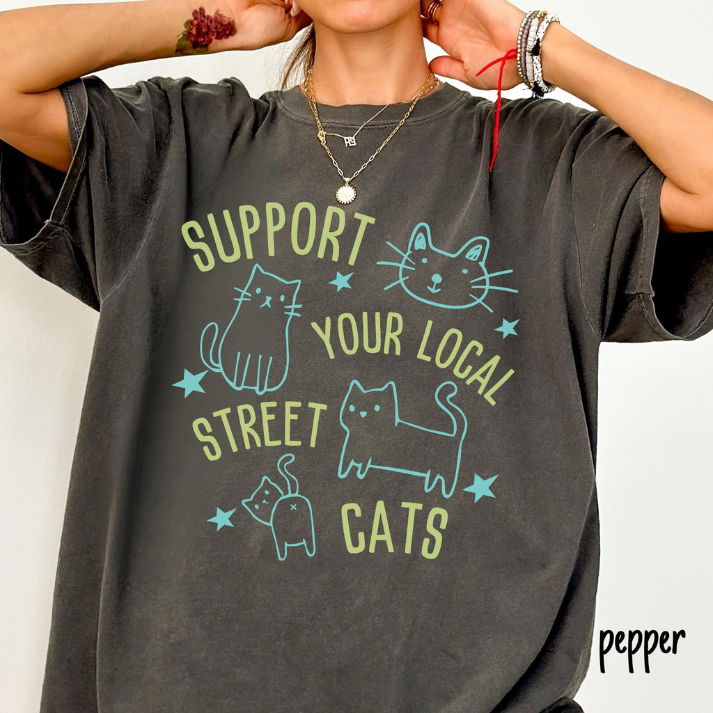 Ca Cat Lover Support Local Street Cats Cat Rescue Unisex T-shirt, Sweatshirt, Hoodie (2)