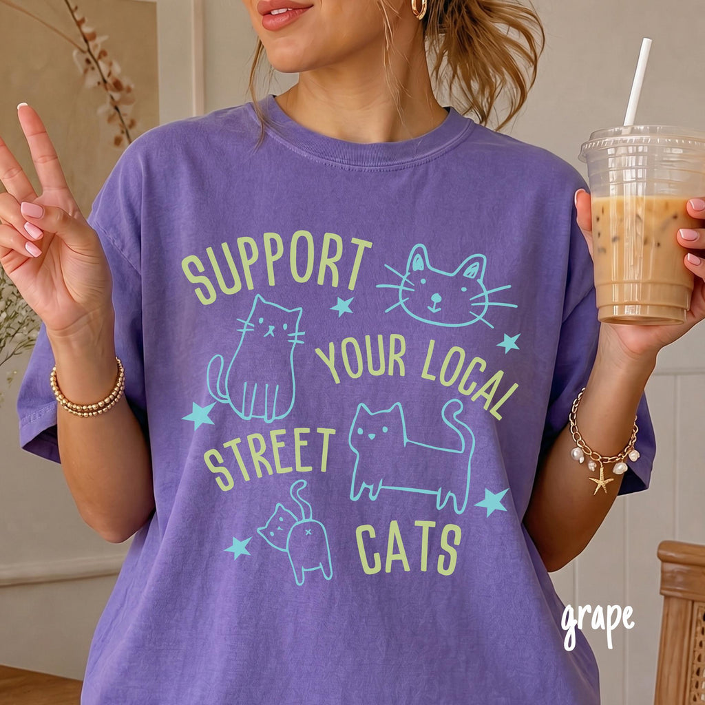 Ca Cat Lover Support Local Street Cats Cat Rescue Unisex T-shirt, Sweatshirt, Hoodie (3)