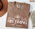 Sorry Late Timing Mine Christian Bible Verse Faith Comfort Colors Worship Christian Mom (1)