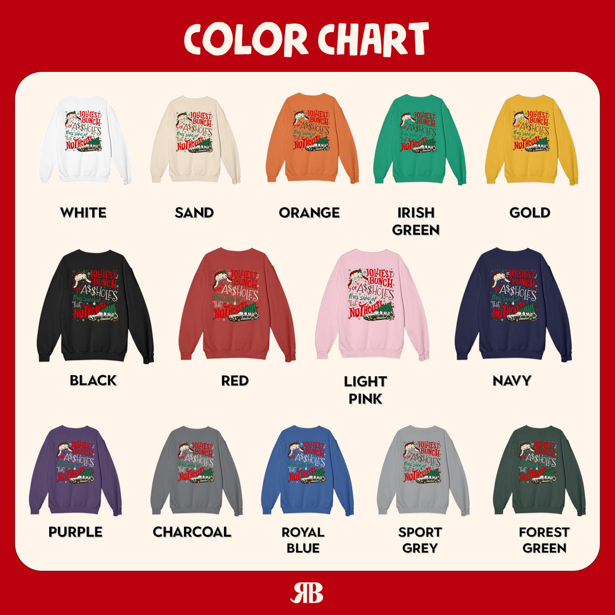 Jolliest Bunch Christmas Griswold Family Xmas Lampoons Christmas Vacation Rude Holiday Tee (2)