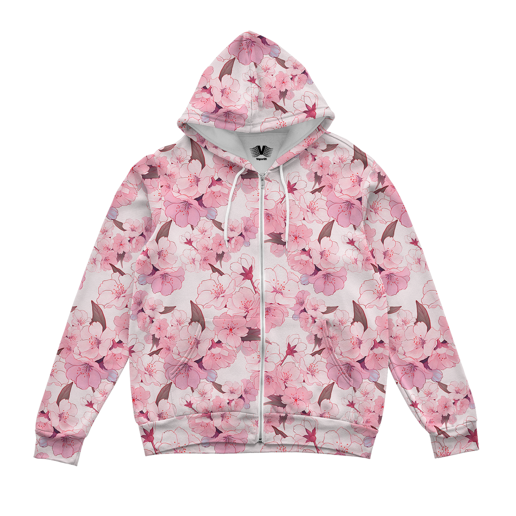 In Bloom Zip Up Hoodie