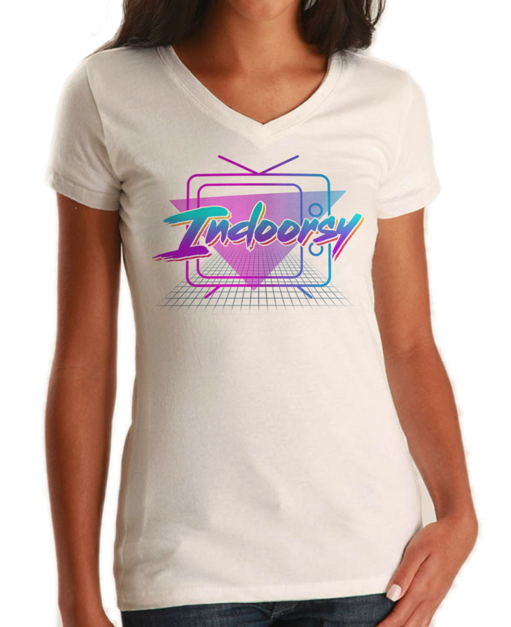 Women's Indoorsy Vneck T-Shirt