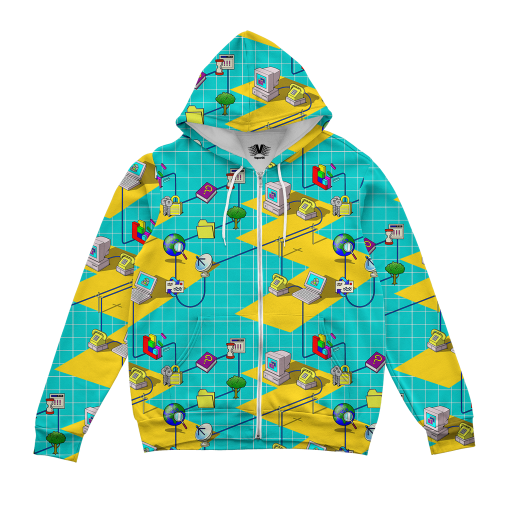 Internet Connection Zip Up Hoodie