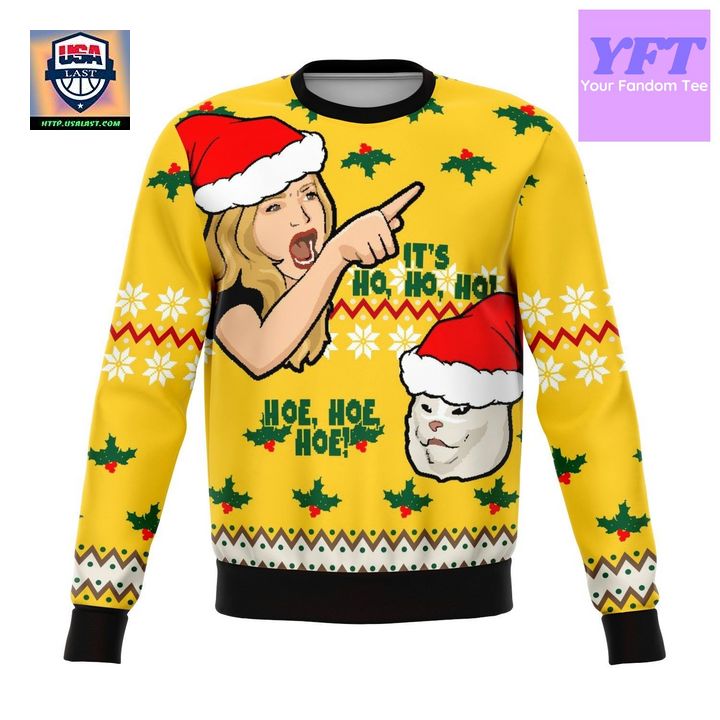 Its Hoe Hoe Hoe Funny Meme Design 3d Ugly Christmas Sweater