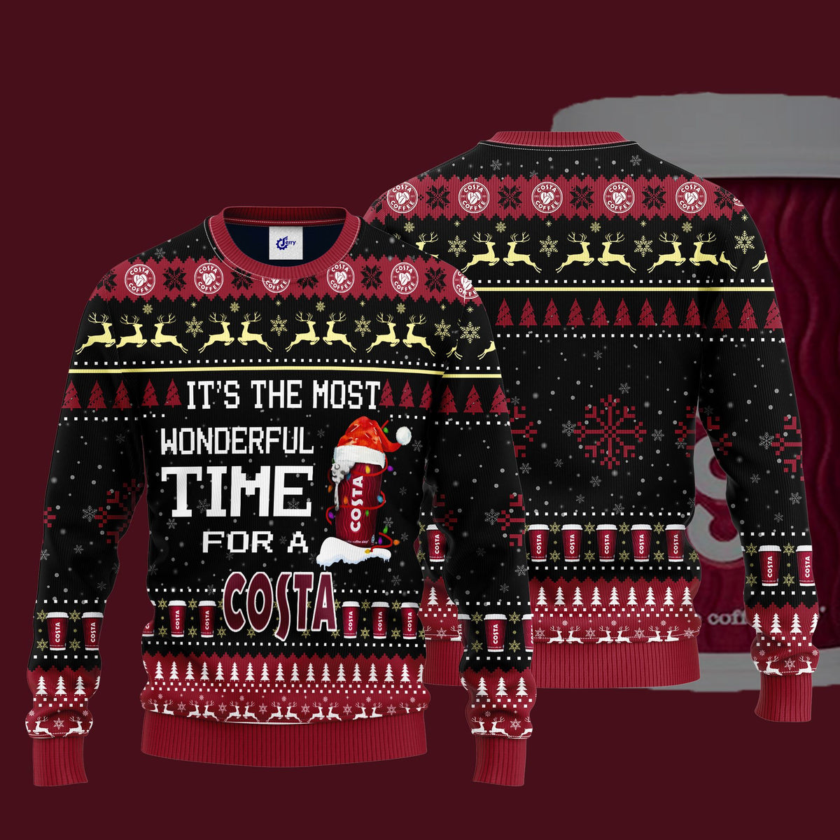 It’S The Most Wonderful Time For A Costa Ugly Christmas Sweater