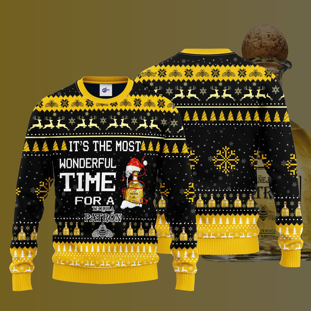 It’S The Most Wonderful Time For A Patron Ugly Christmas Sweater