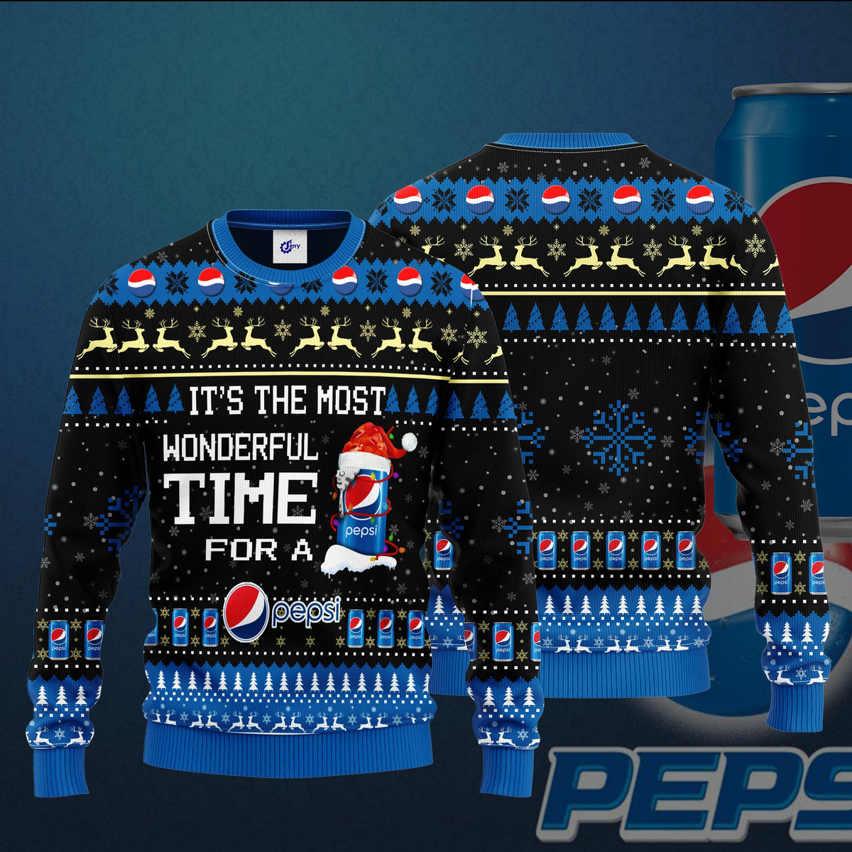It’S The Most Wonderful Time For A Pepsi Ugly Christmas Sweater