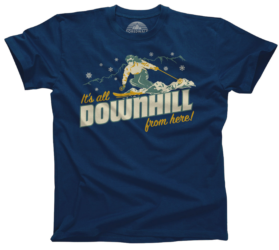 Men's It's All Downhill From Here T-Shirt