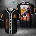 BEST Jagermeister Beer United States Flag Baseball Jersey