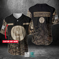 Jagermeister Camo Your Name Hunting Baseball Jersey
