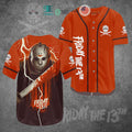 BEST Jason Voorhees Friday the 13th red Baseball Jersey