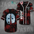 BEST Jason Voorhees Knife Blood Baseball Jersey