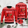 Jesus Has Your Back Mixed Martial Arts Jesus Ugly Christmas Sweater For Jesus And Mixed Martial Arts Lovers On Christmas Days
