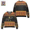 Johnnie Walker Black Label Pine Tree Reindeer Ugly Christmas Sweater