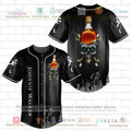 HOT Johnnie Walker skull head Baseball Jersey Shirt