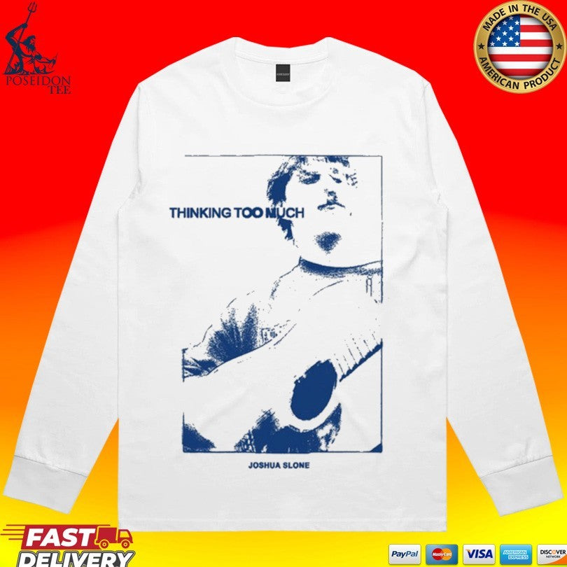 Joshua Slone Thinking Too Much Black Guitar T-shirt