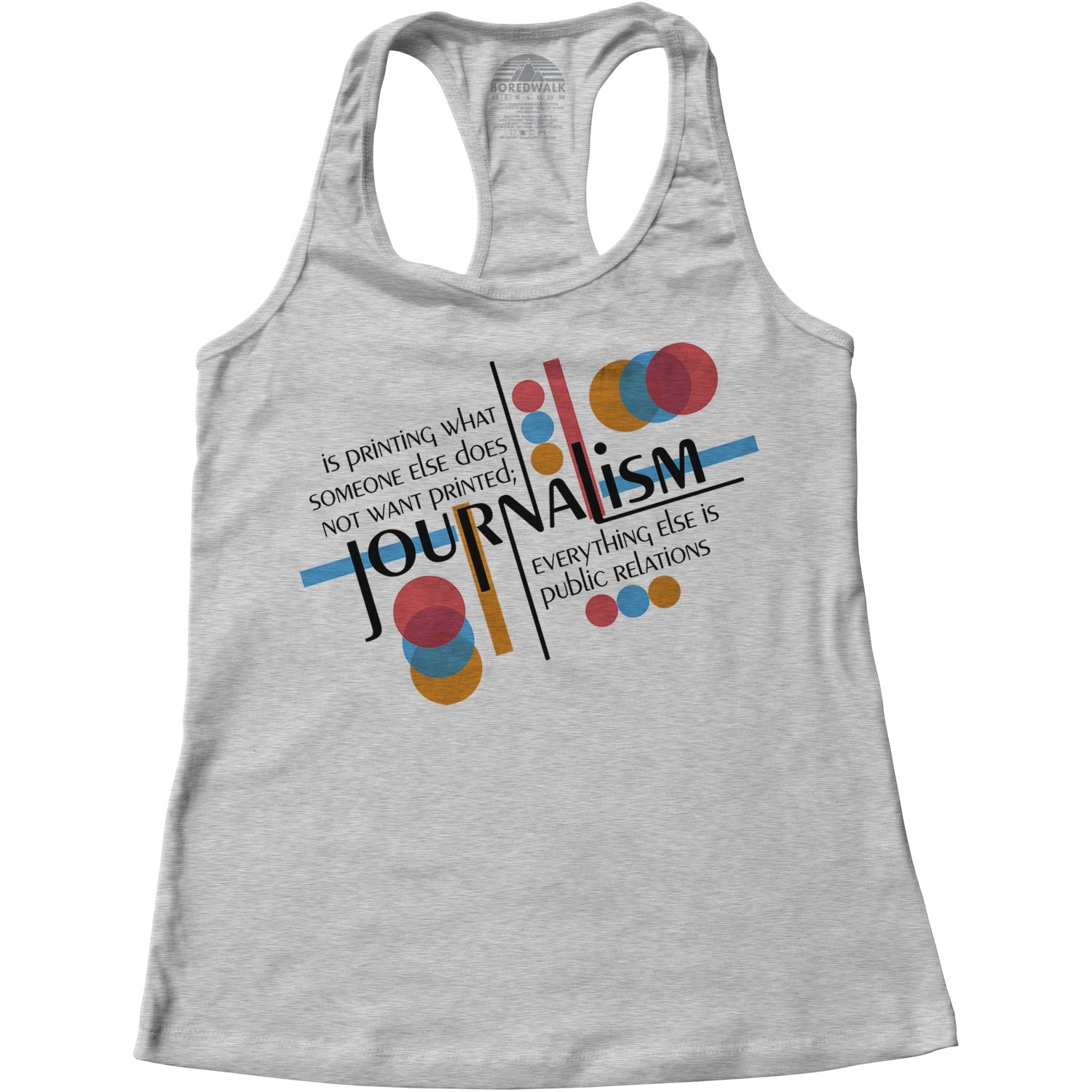 Women's Journalism is Printing What Someone Does Not Want Printed Racerback Tank Top